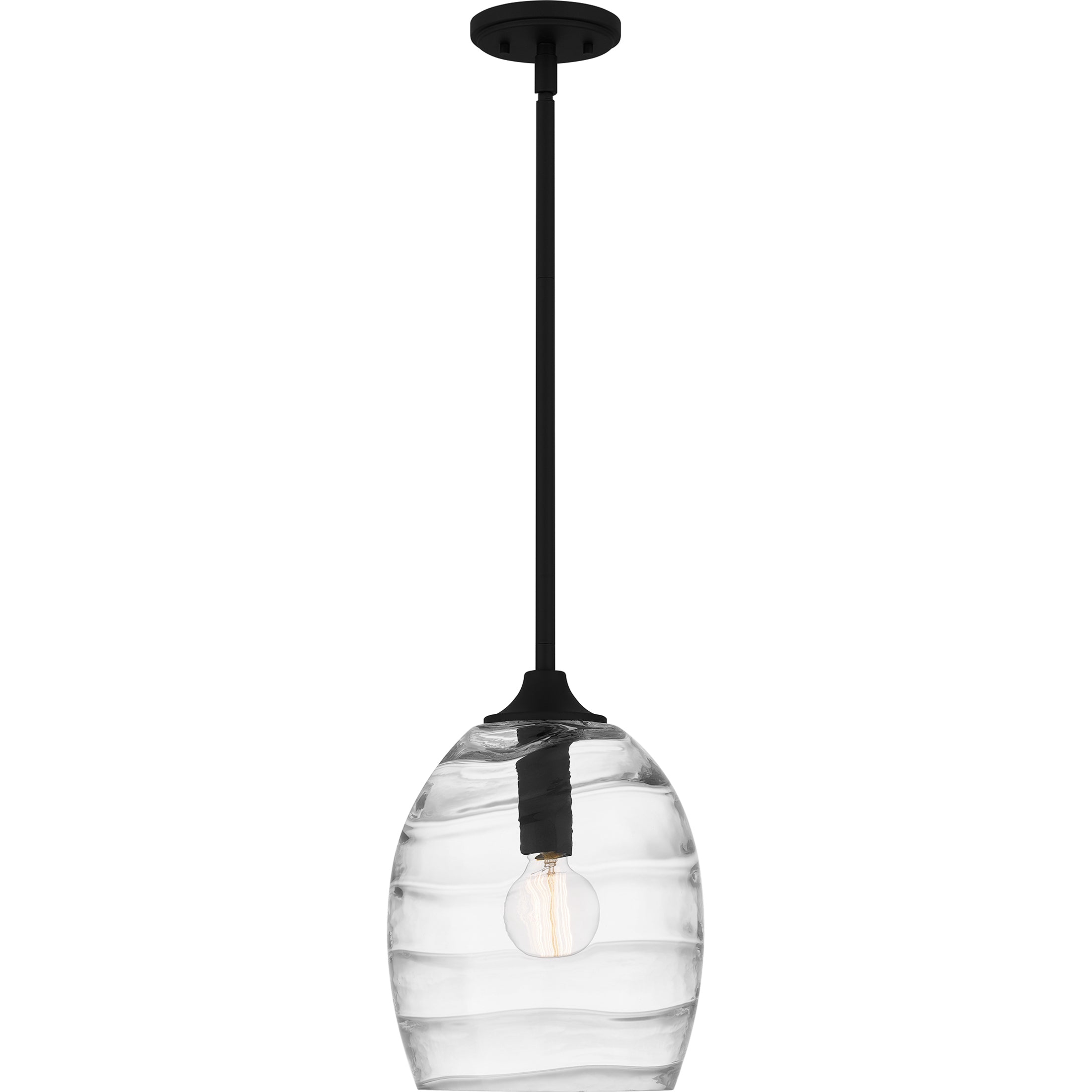 Quoizel Lucy Mini Pendant závěsné svítidlo černé 25 cm
