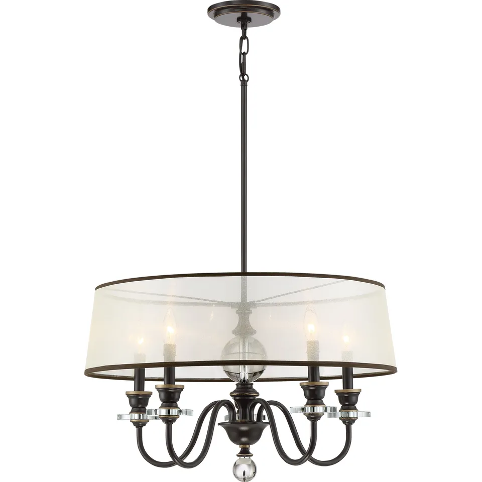 Quoizel Ceremony Chandelier lustr palladian bronze