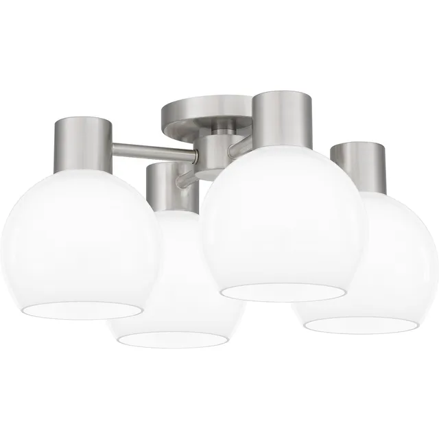 Quoizel Donahue stropní svítídlo brushed nickel opál