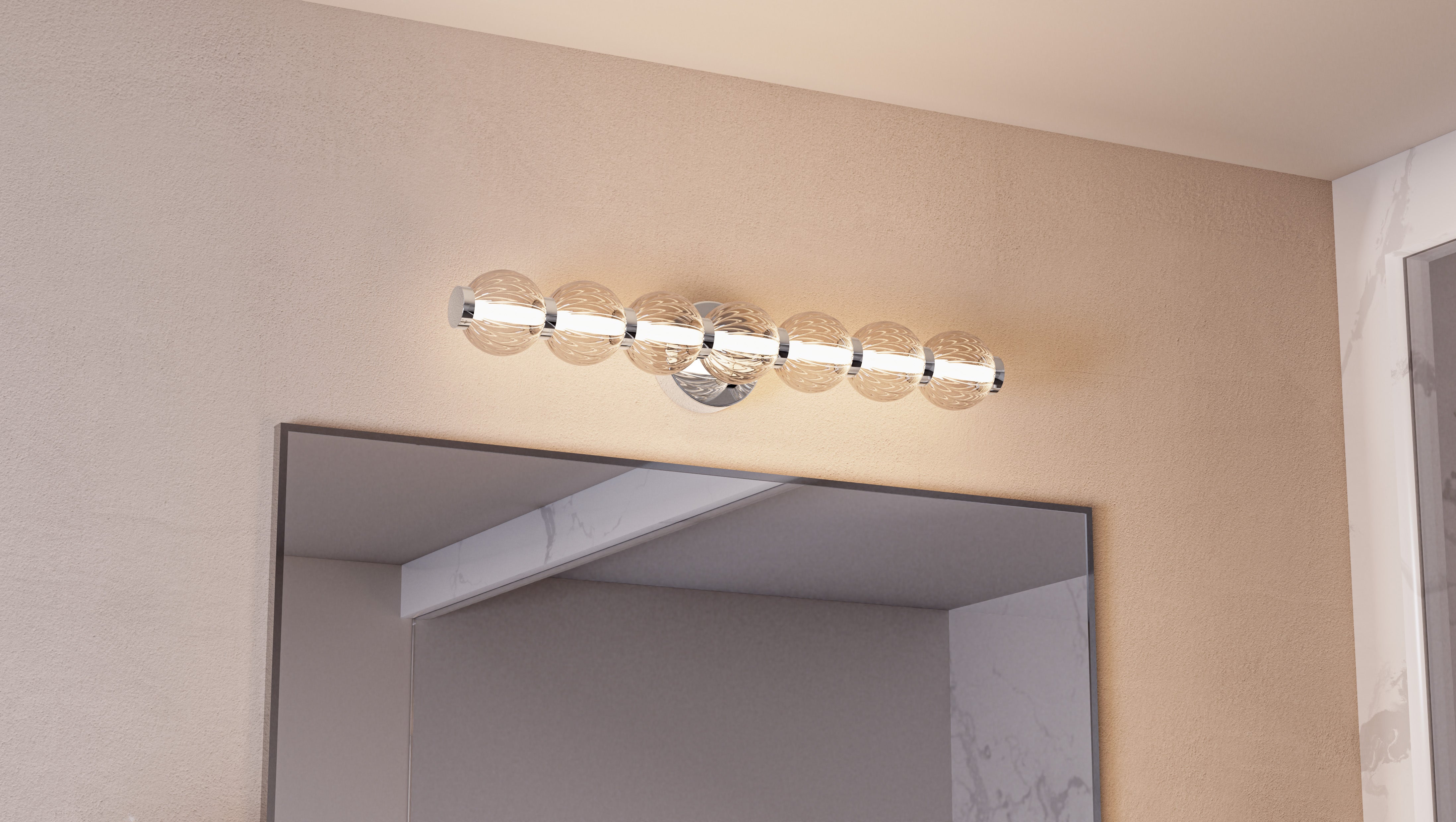 Quoizel Elway koupelnové světlo 64 cm chrom LED