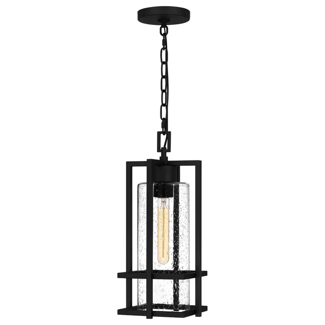 Quoizel Damien venkovní závěsná lampa earth black
