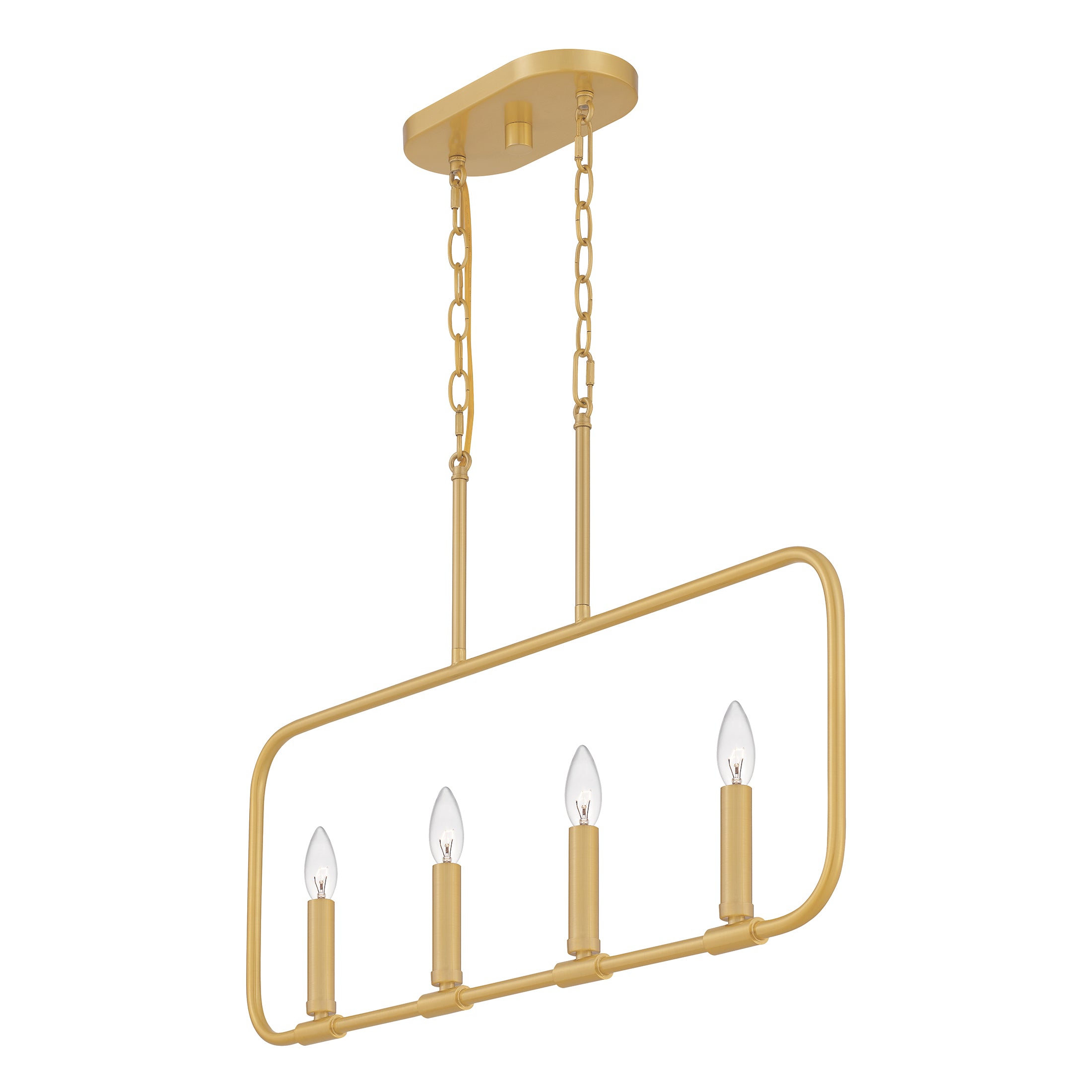 Quoizel Abner Island Light lustr aged brass
