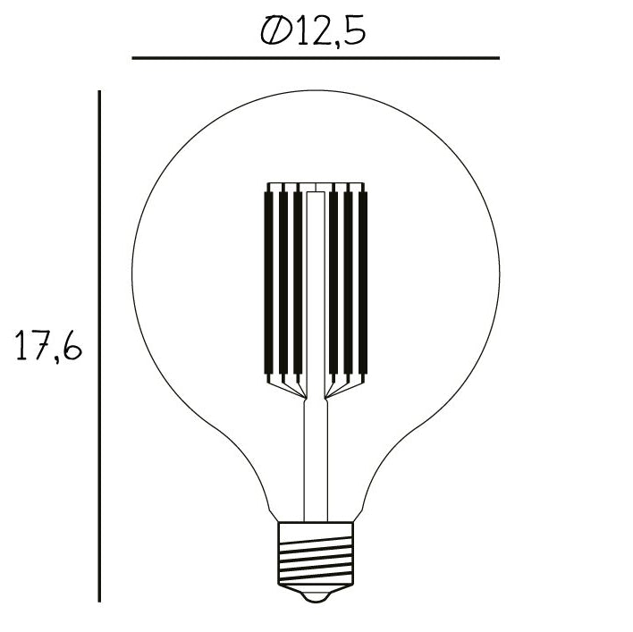 DESIGN BY US Globe Bulb žárovka Ø125 3,5W teplá