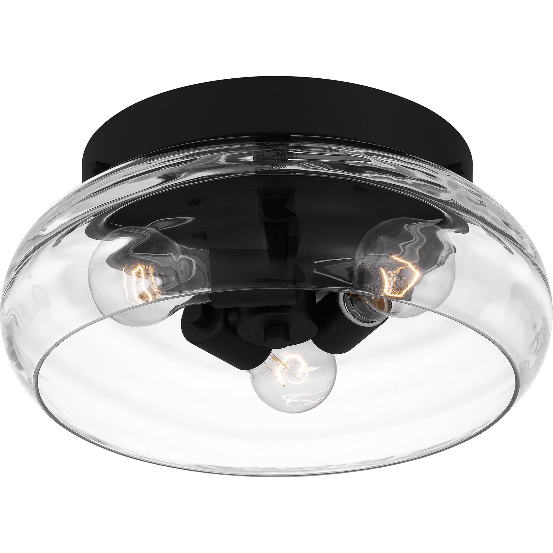 Quoizel Lucy stropní svítidlo matte black vlnka
