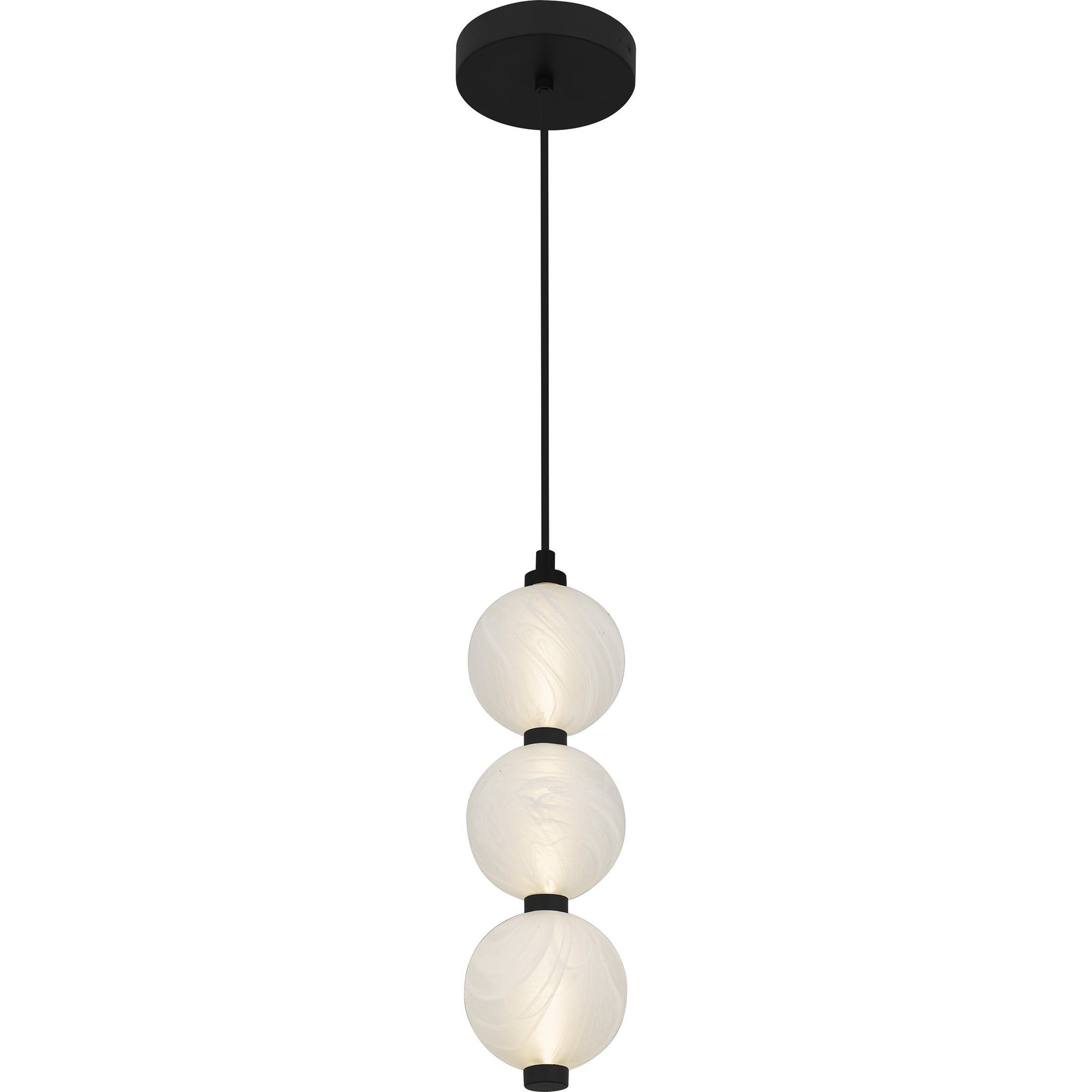 Quoizel Clarendon závěsné svítidlo Matte Black