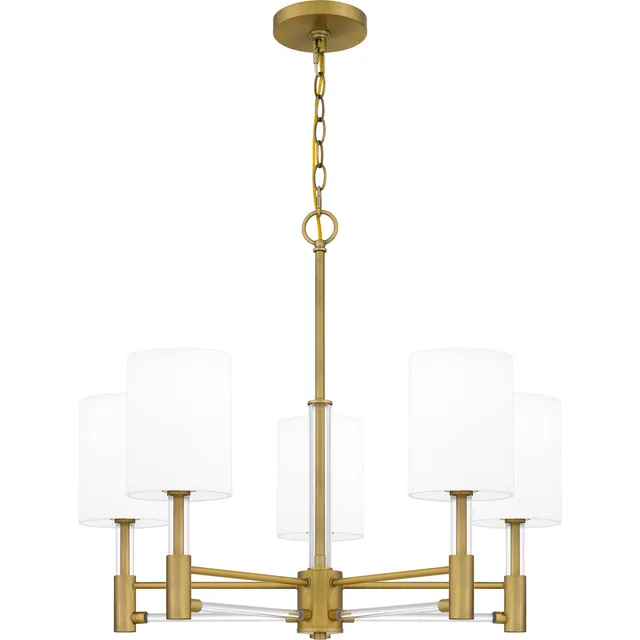 Quoizel Gretchen lustr mosazná Aged Brass