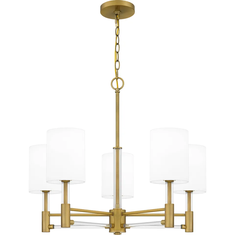 Quoizel Gretchen lustr mosazná Aged Brass
