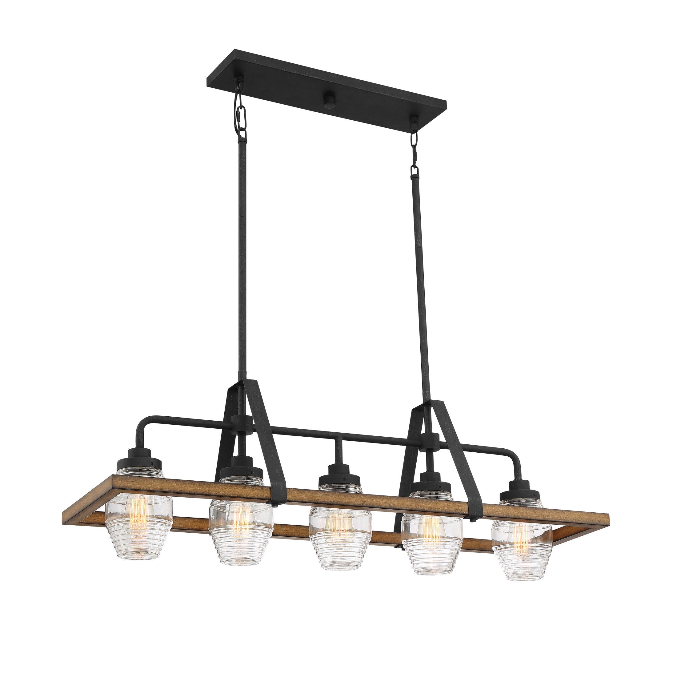 Quoizel Guilford Island Light lustr grey ash lineární