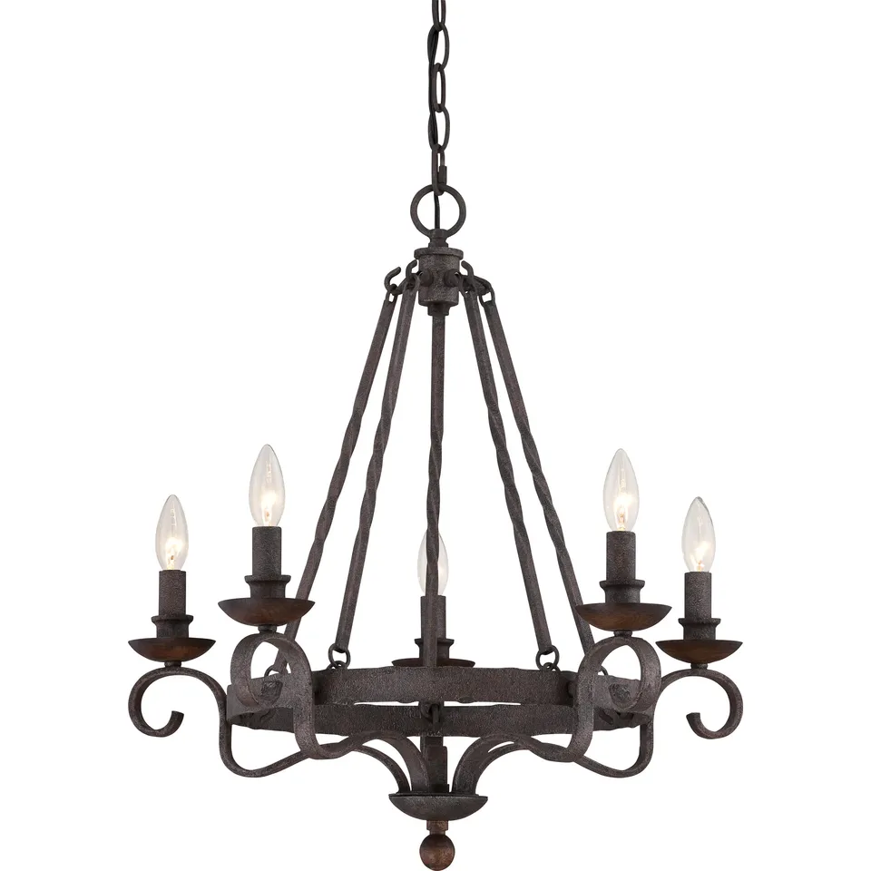 Quoizel Noble Chandelier lustr 3světlo černý