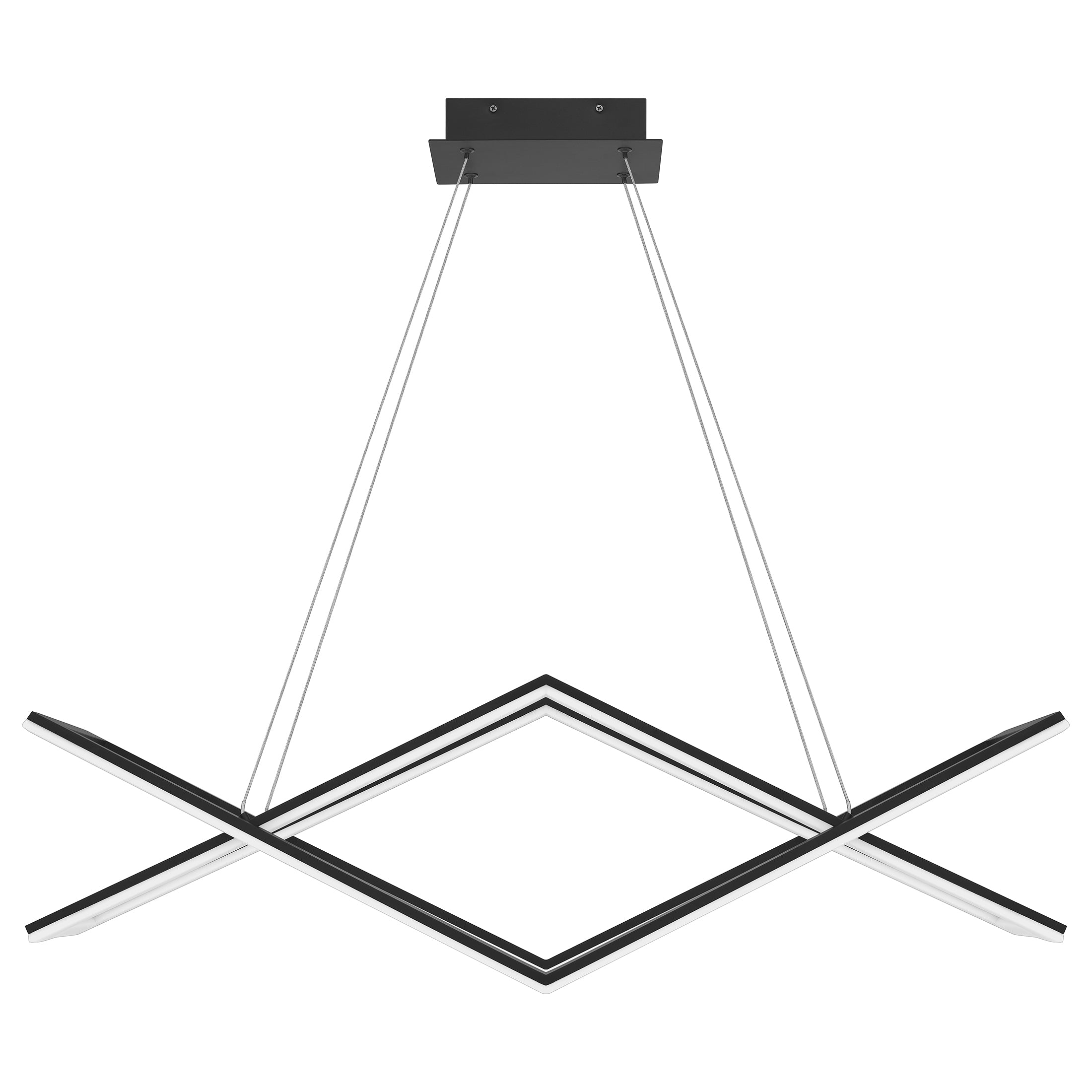 Quoizel Newman ostrovní lustr Matte Black LED