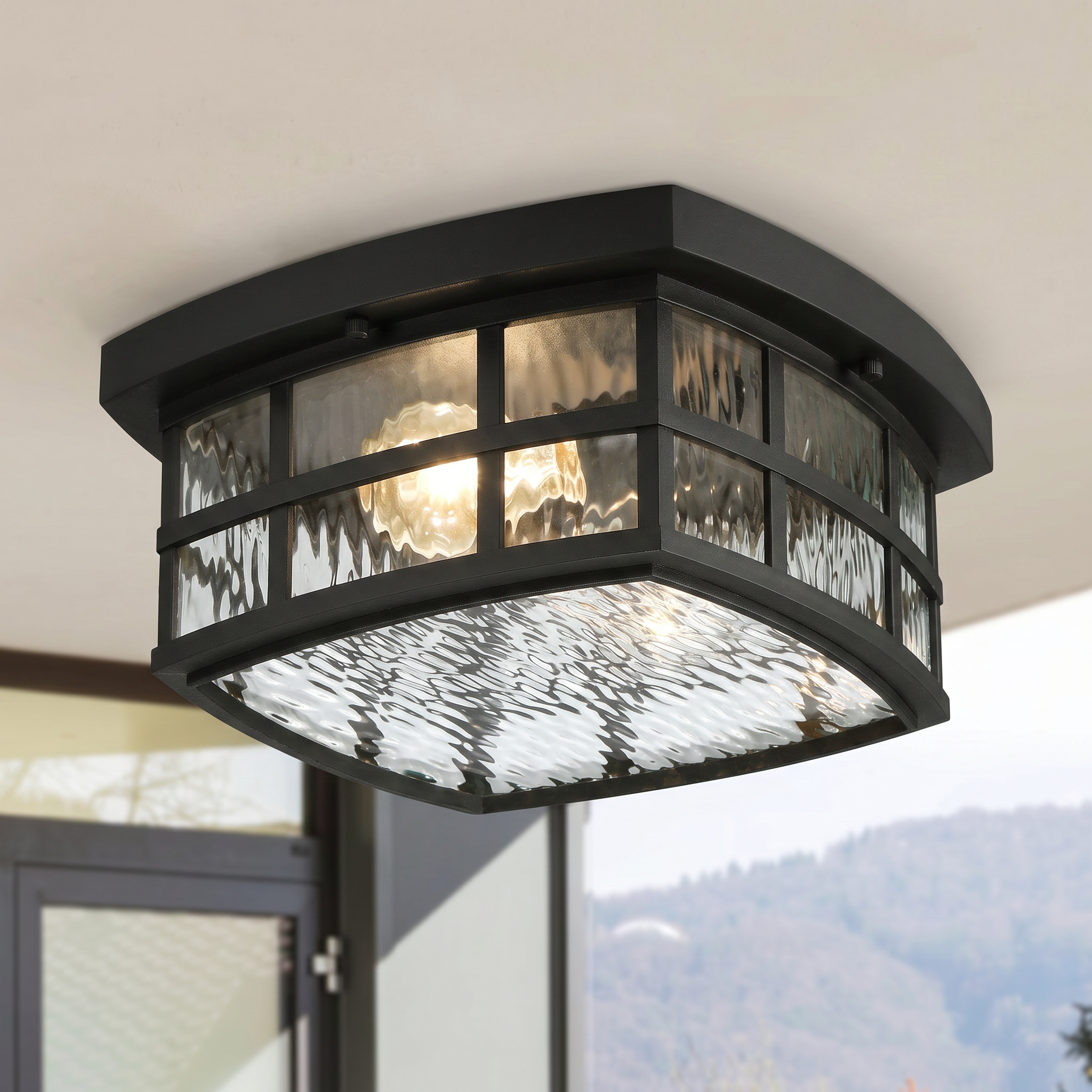 Quoizel Stonington stropní svítidlo palladian bronze