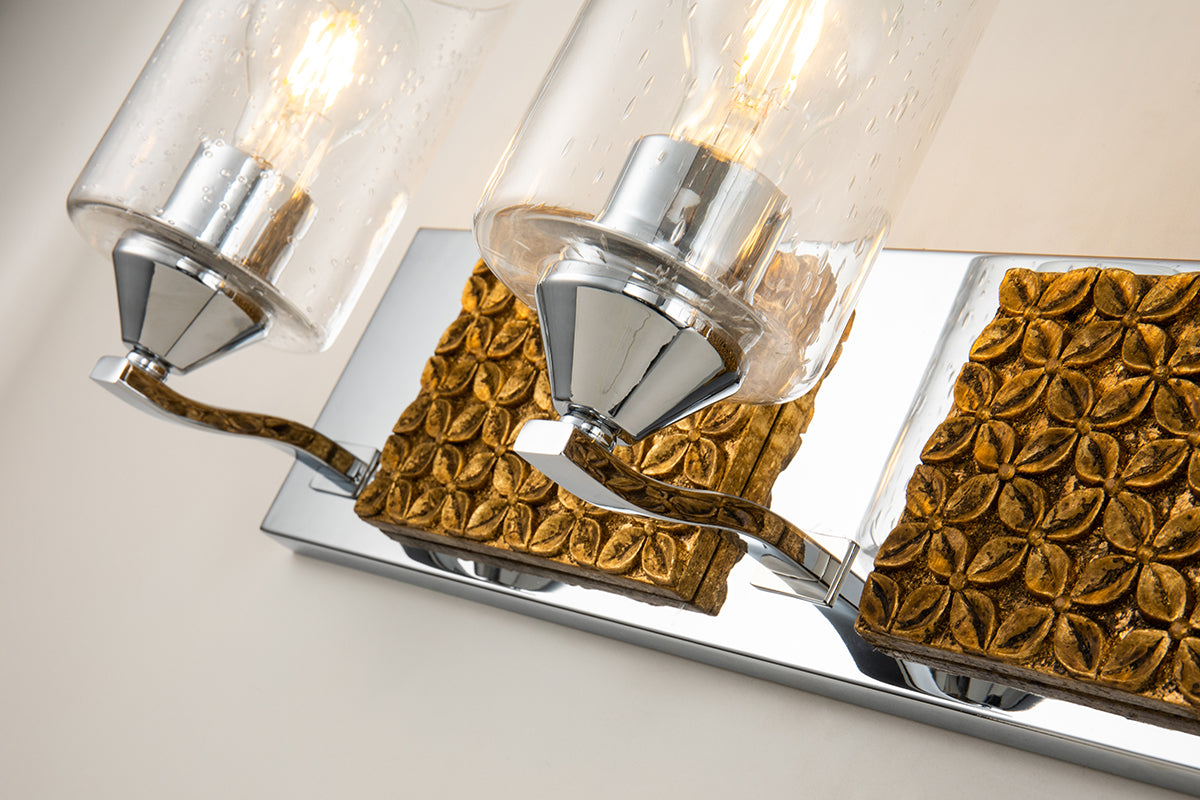 Gilded Nola Arcadia 4 Light Bath Bar koupelnové svítidlo sklo