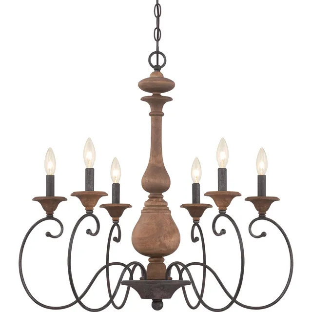 Quoizel Auburn Chandelier lustr rustic black