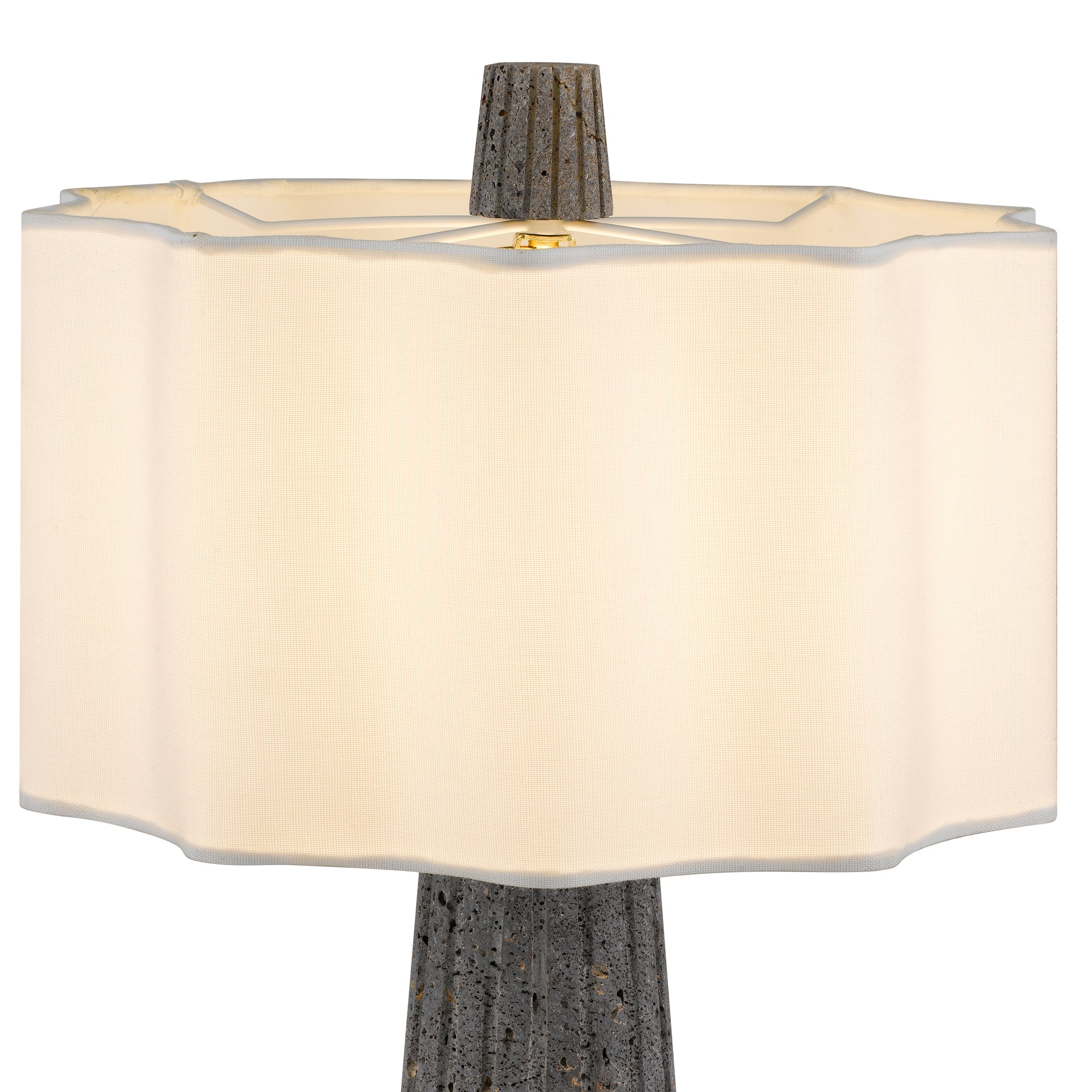 Quoizel Gio stolní lampa travertin černá