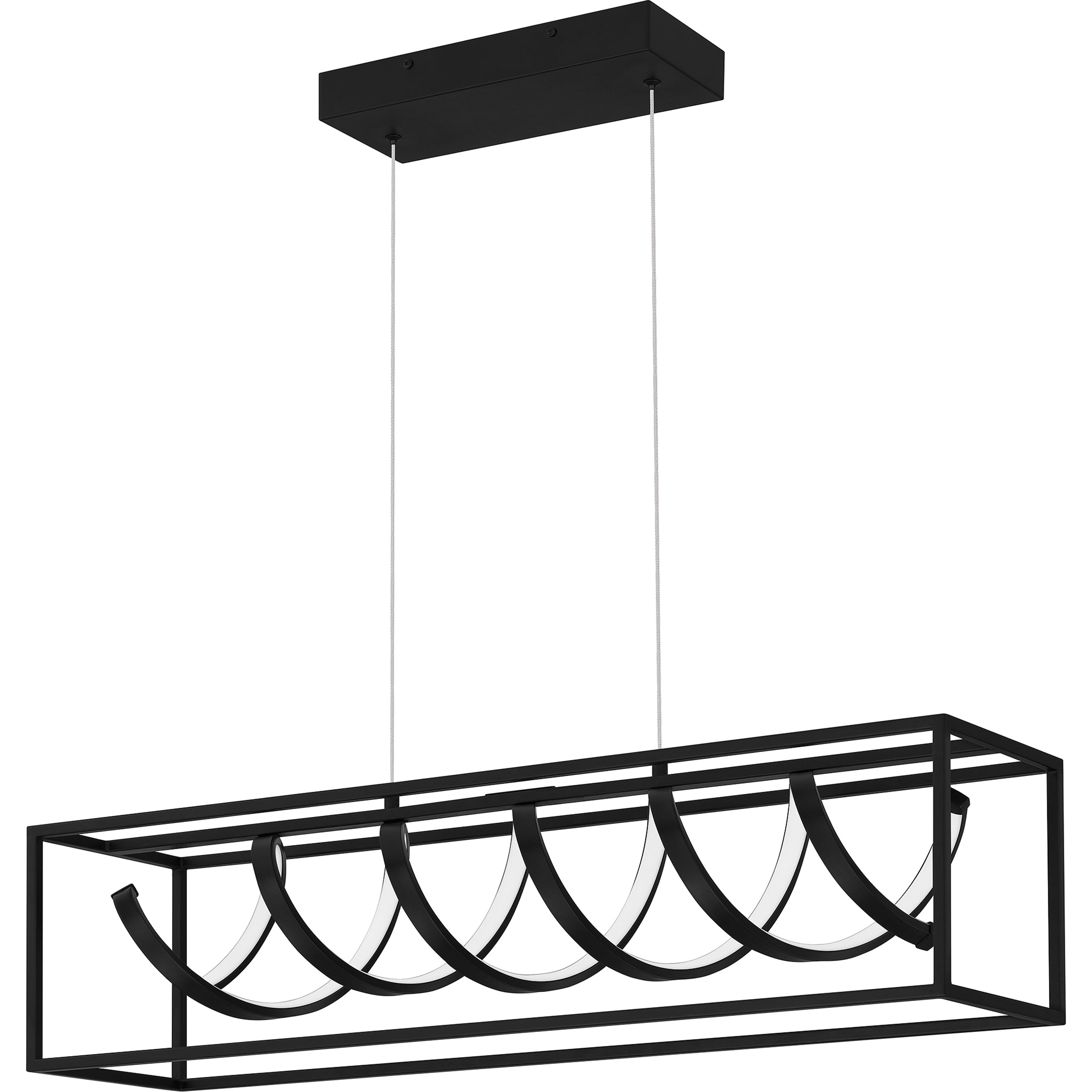 Quoizel Amaranth Island Light lineární lustr Matte Black