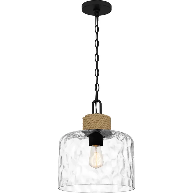Quoizel Baltic Mini Pendant závěsné svítidlo černé lano