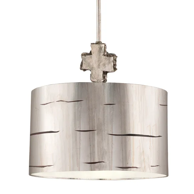 Gilded Nola Fragment Silver závěsné svítidlo stříbrné 38 cm