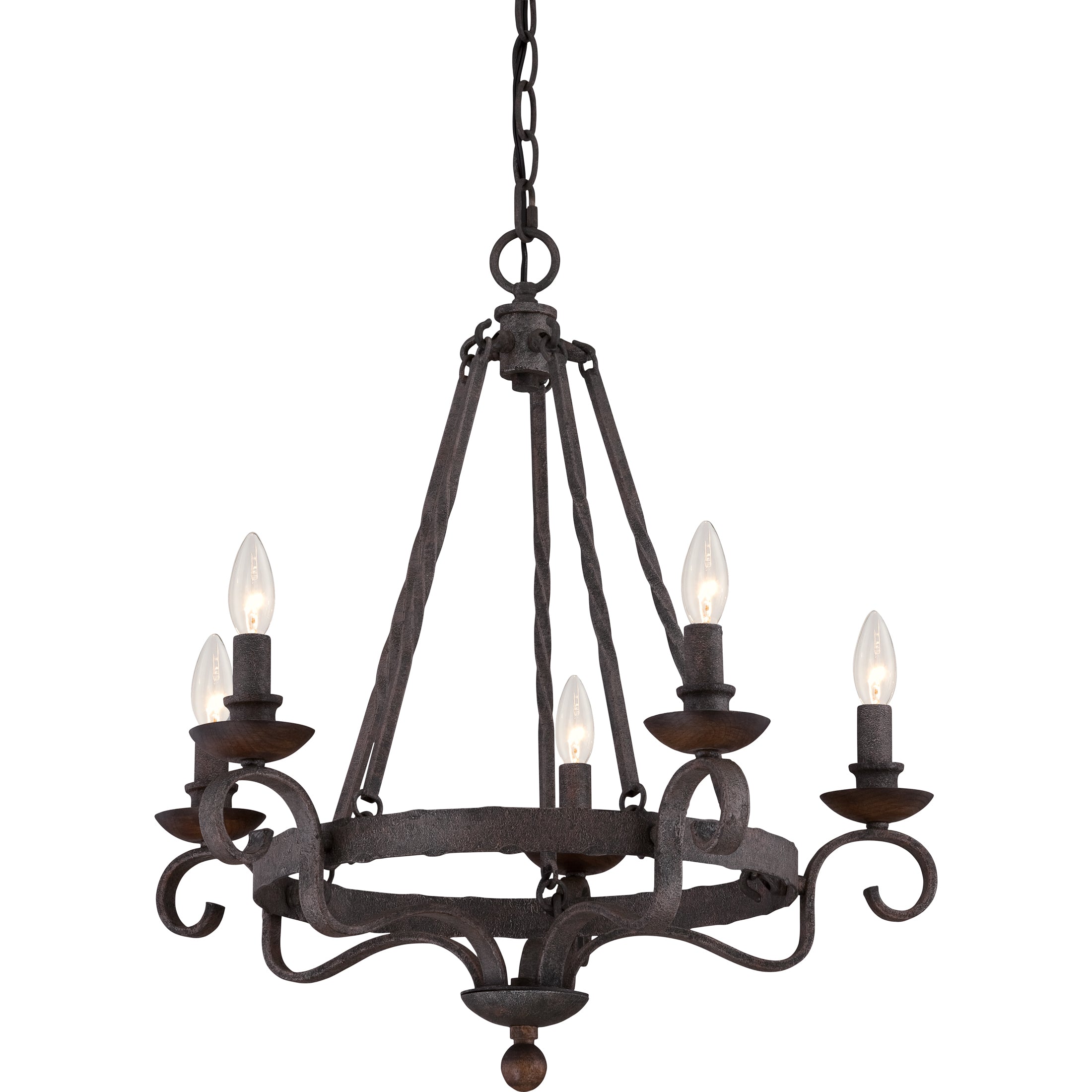 Quoizel Noble Chandelier lustr 3světlo černý