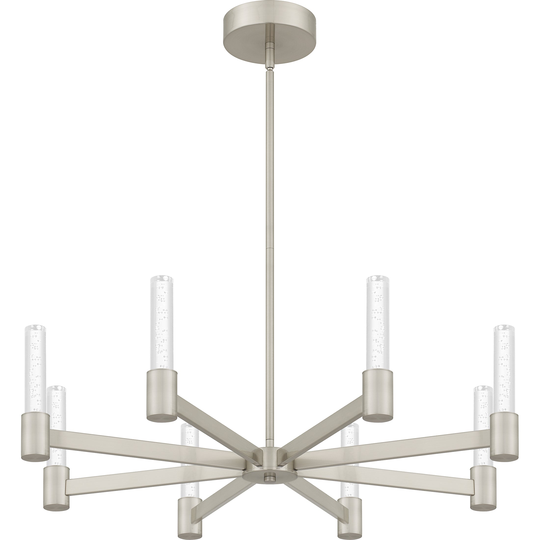 Quoizel Adler Chandelier lustr Matte Black akryl LED