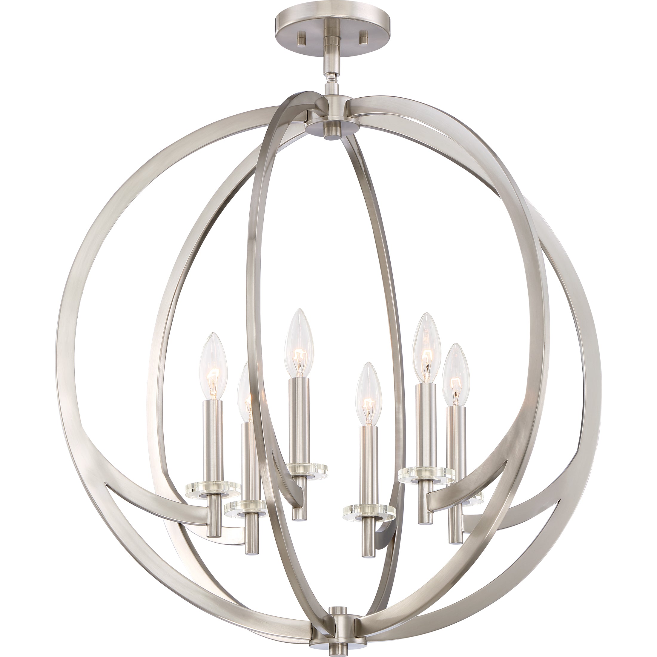 Quoizel Orion Semi-Flush stropní svítidlo kartáčovaný nikl