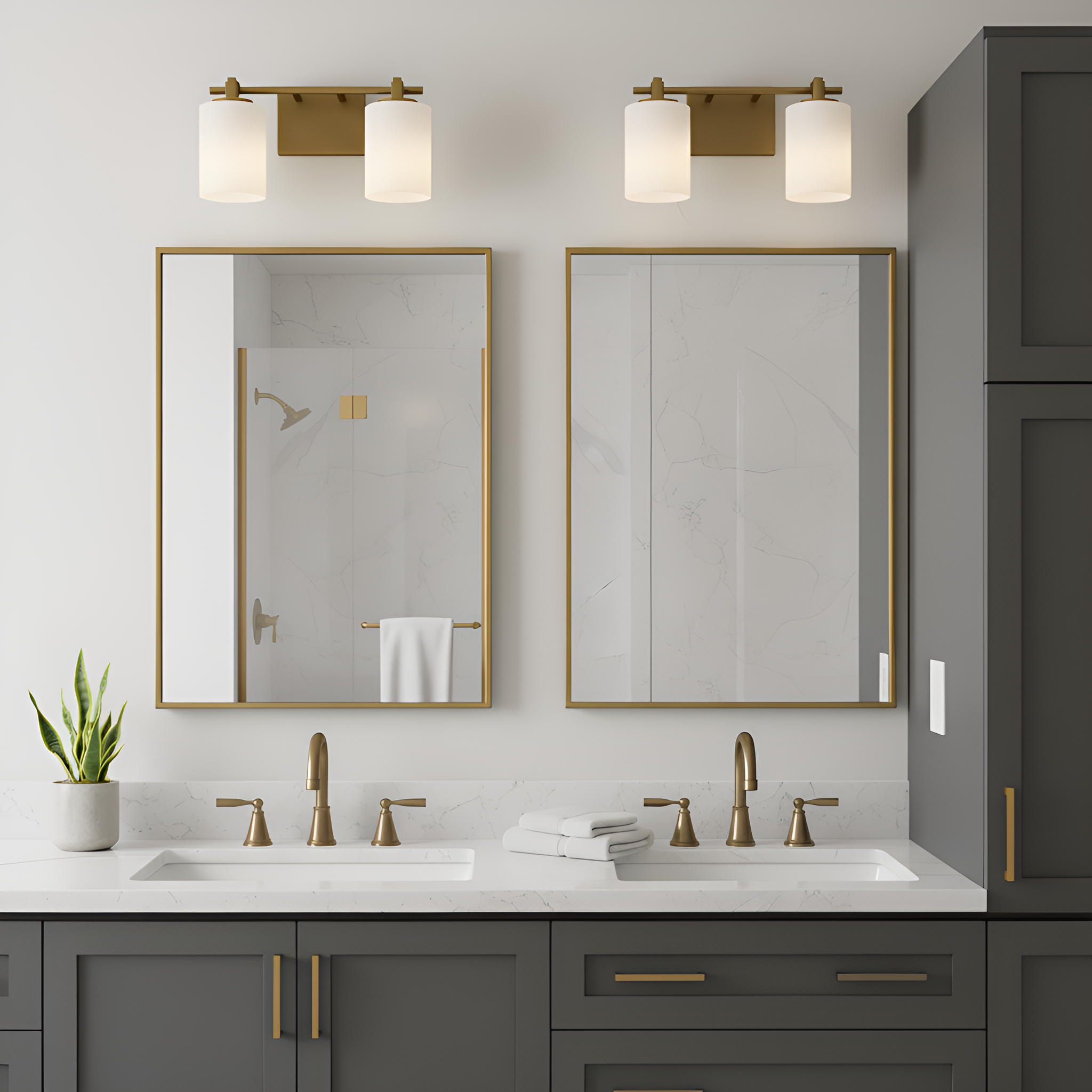 Quoizel Morris koupelnové světlo 2-light mosaz