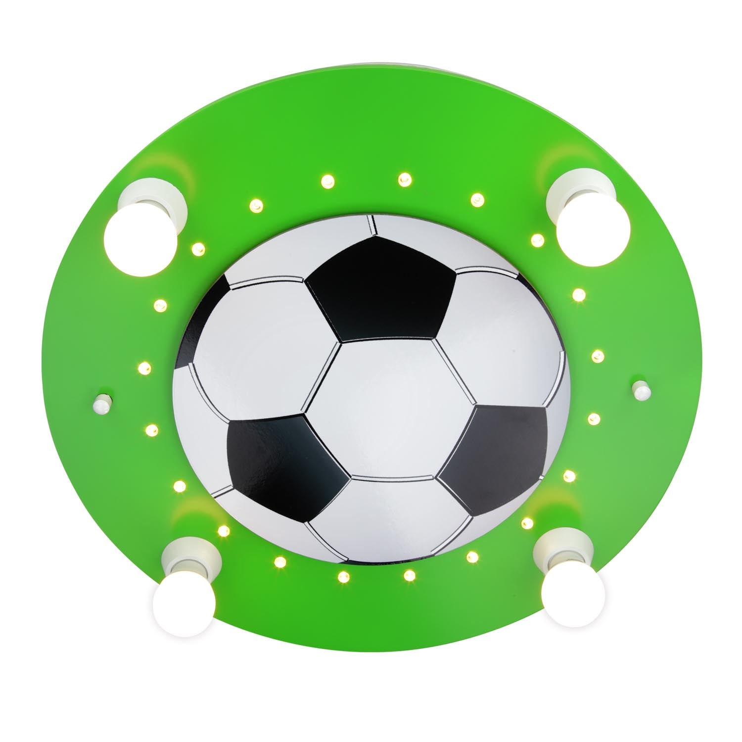 Elobra Fußball stropní svítidlo zeleno-bílé