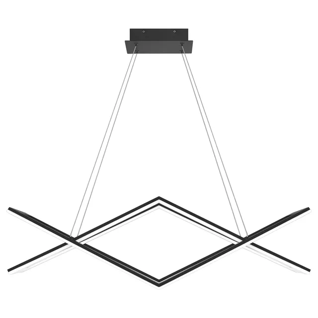 Quoizel Newman ostrovní lustr Matte Black LED