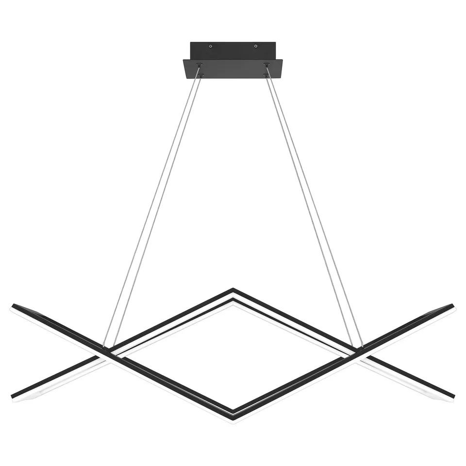 Quoizel Newman ostrovní lustr Matte Black LED