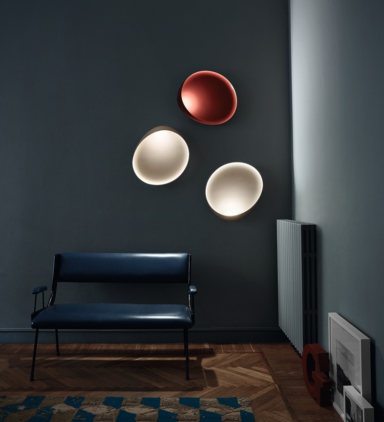Foscarini Lake nástěnné LED světlo organické