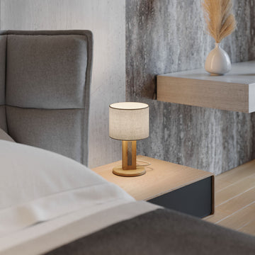 Elobra Chile S stolní lampa dub a žula