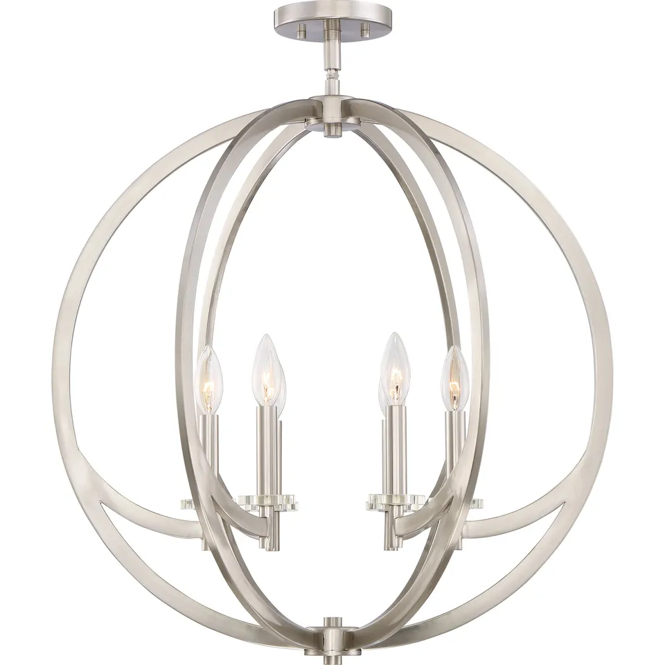 Quoizel Orion Semi-Flush stropní svítidlo kartáčovaný nikl