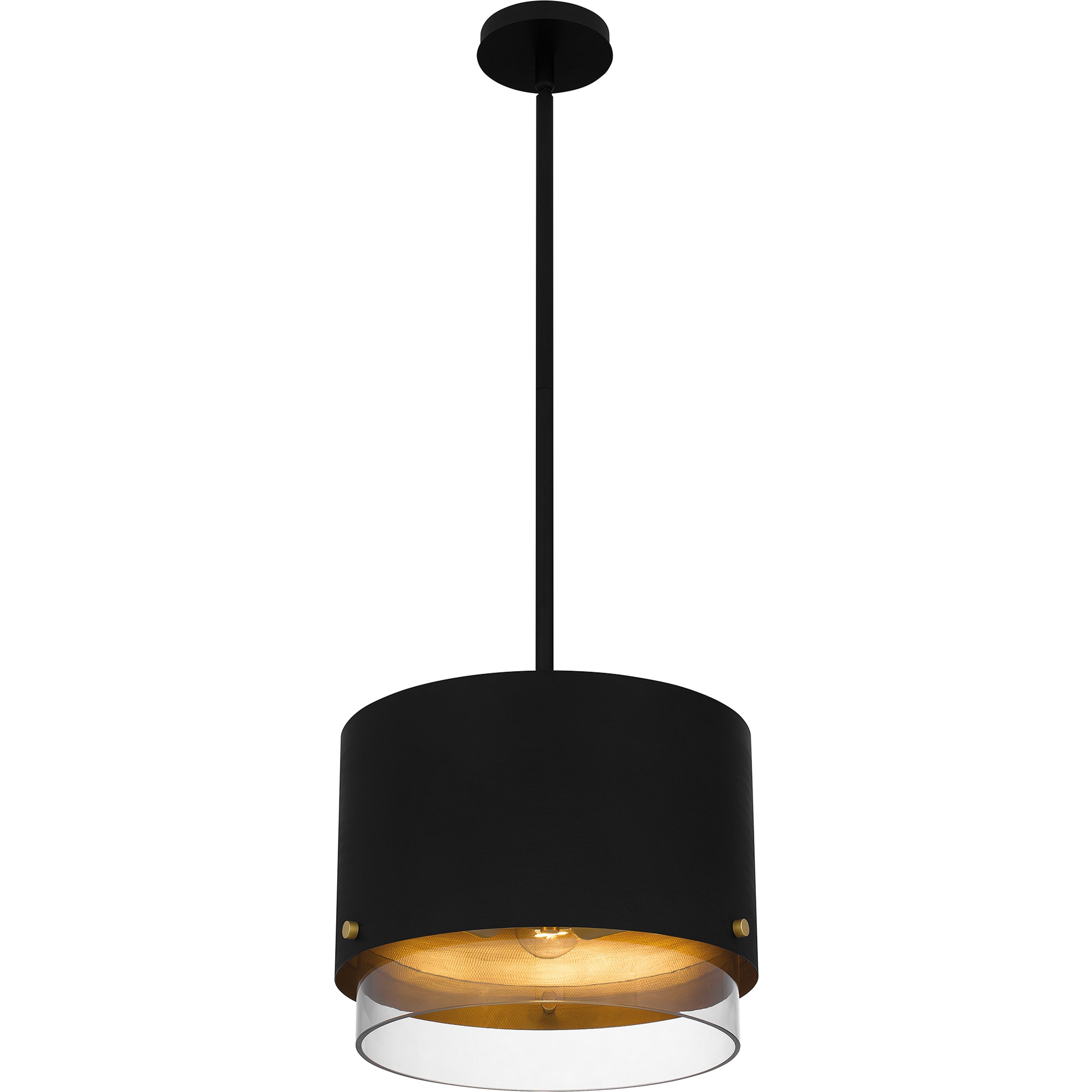 Quoizel Elio závěsné svítídlo 14,5" černé LED
