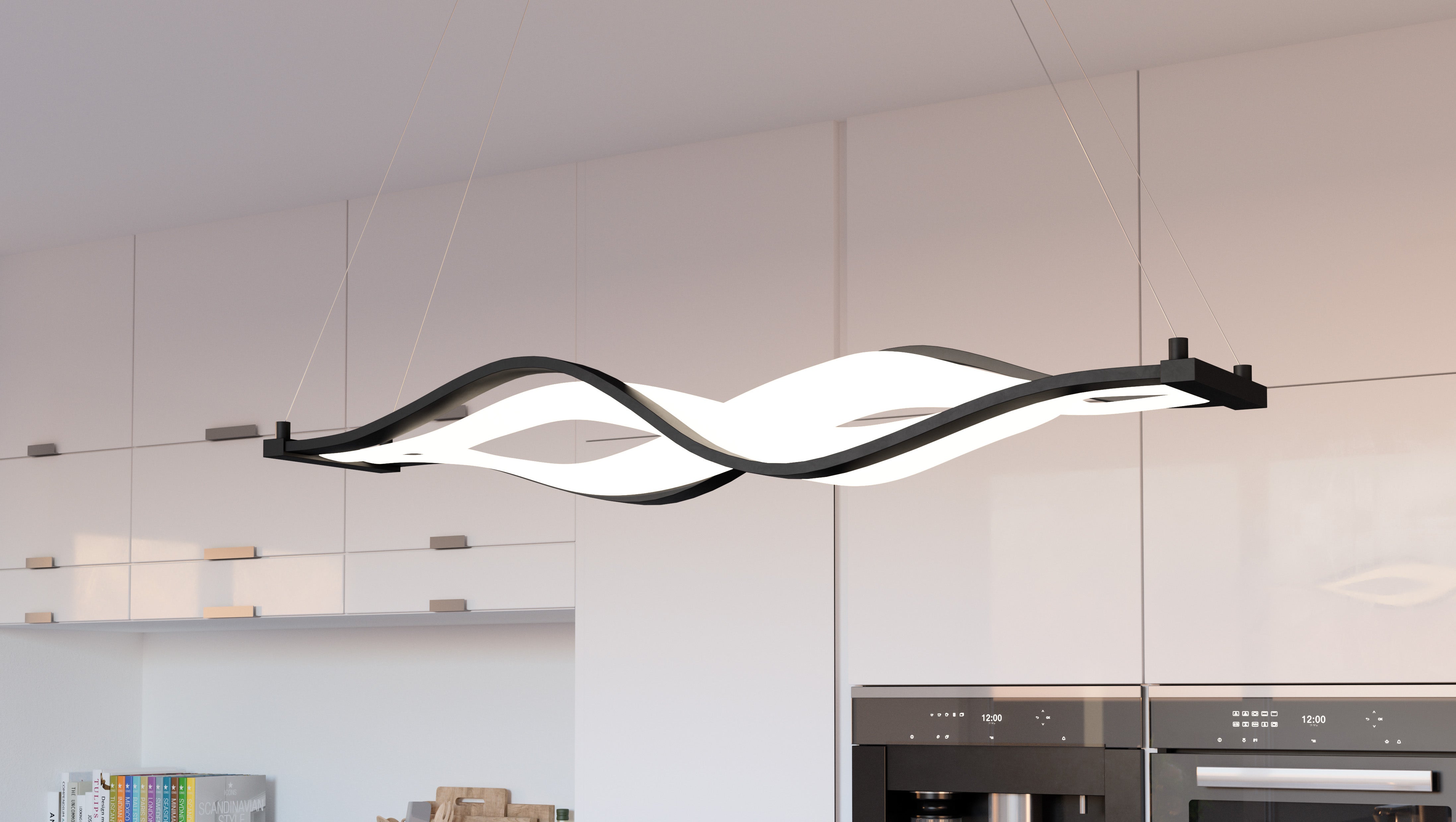 Quoizel Saratoga Island Light lustr matte black LED