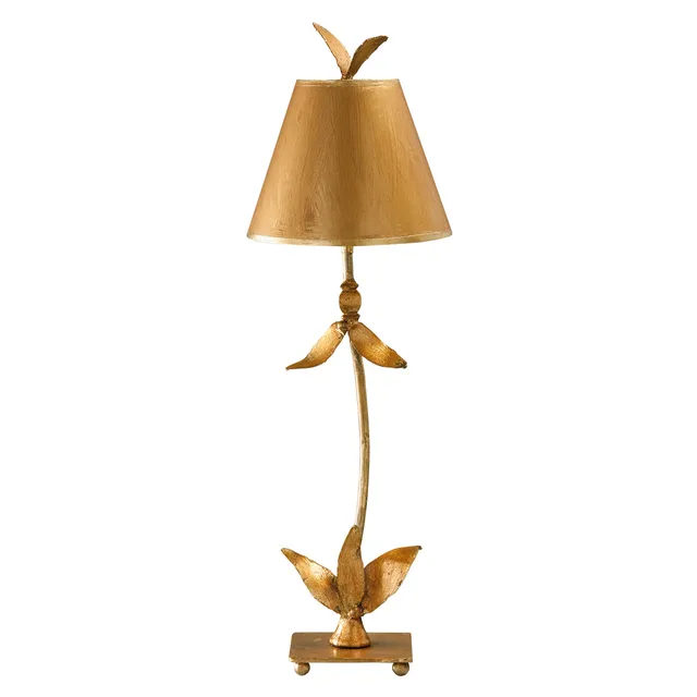 Gilded Nola Red Bell stolní lampa zlatá s pergamenem