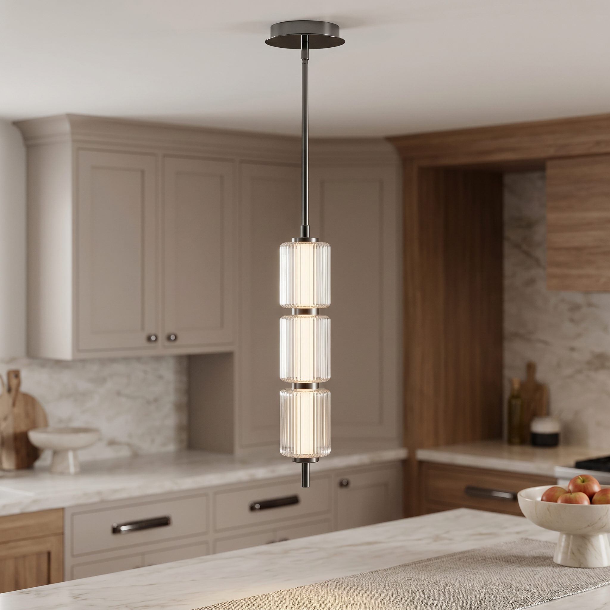 Quoizel Turner Mini Pendant závěsné svítidlo black chrome