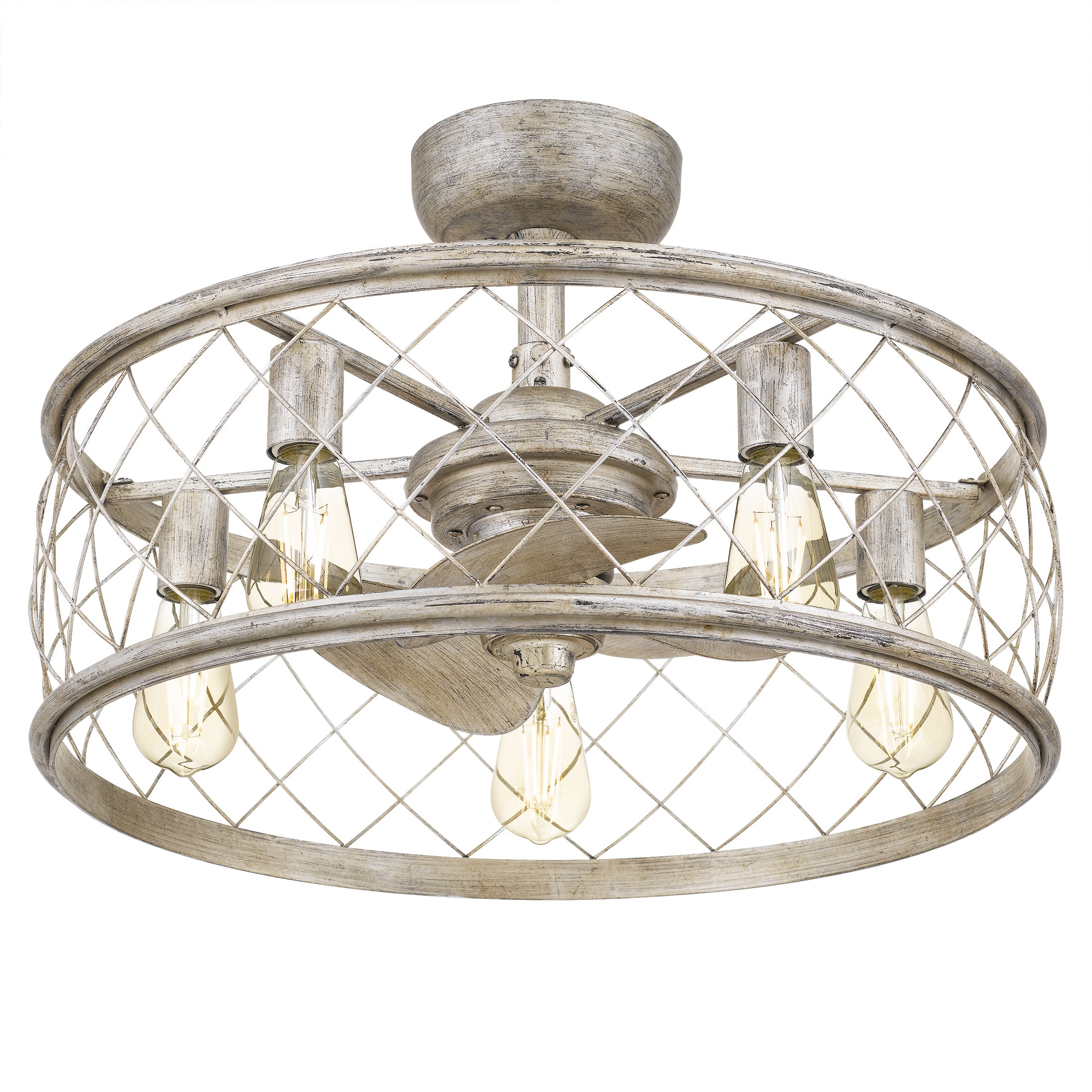 Quoizel Dury stropní ventilátor se světlem bronzový klec