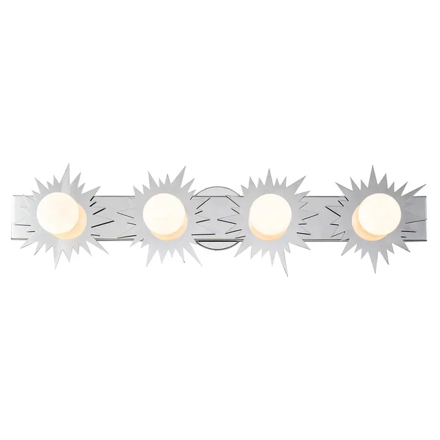 Gilded Nola Soleil 4 koupelnové svítidlo leštěný chrom 4 světla