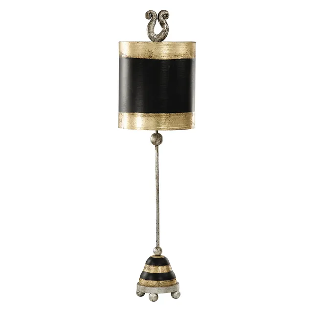 Gilded Nola Phoenician stolní lampa pruhovaná