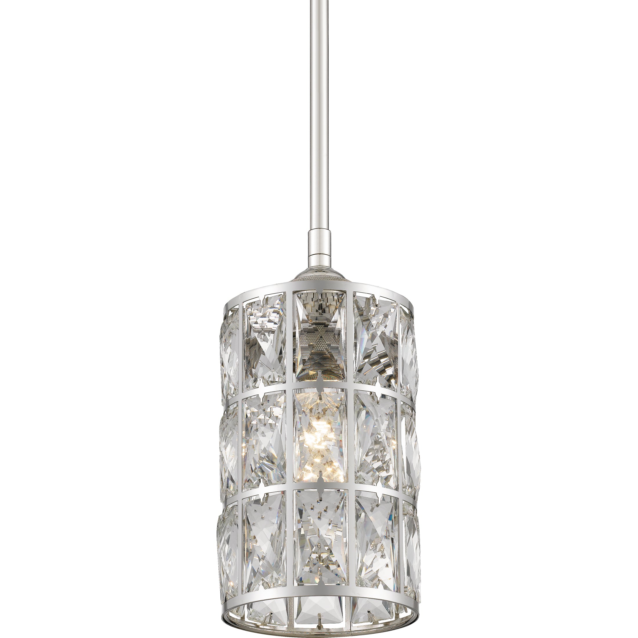 Quoizel Oliver Mini Pendant závěsné světlo leštěný nikl krystal