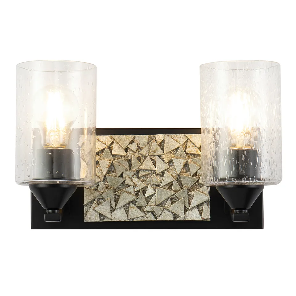 Gilded Nola Bocage 2 Light Bath Bar svítídlo černé 2světlo