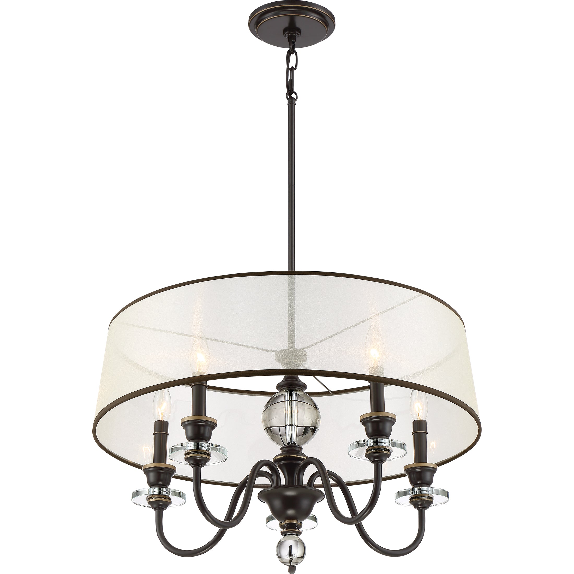 Quoizel Ceremony Chandelier lustr palladian bronze