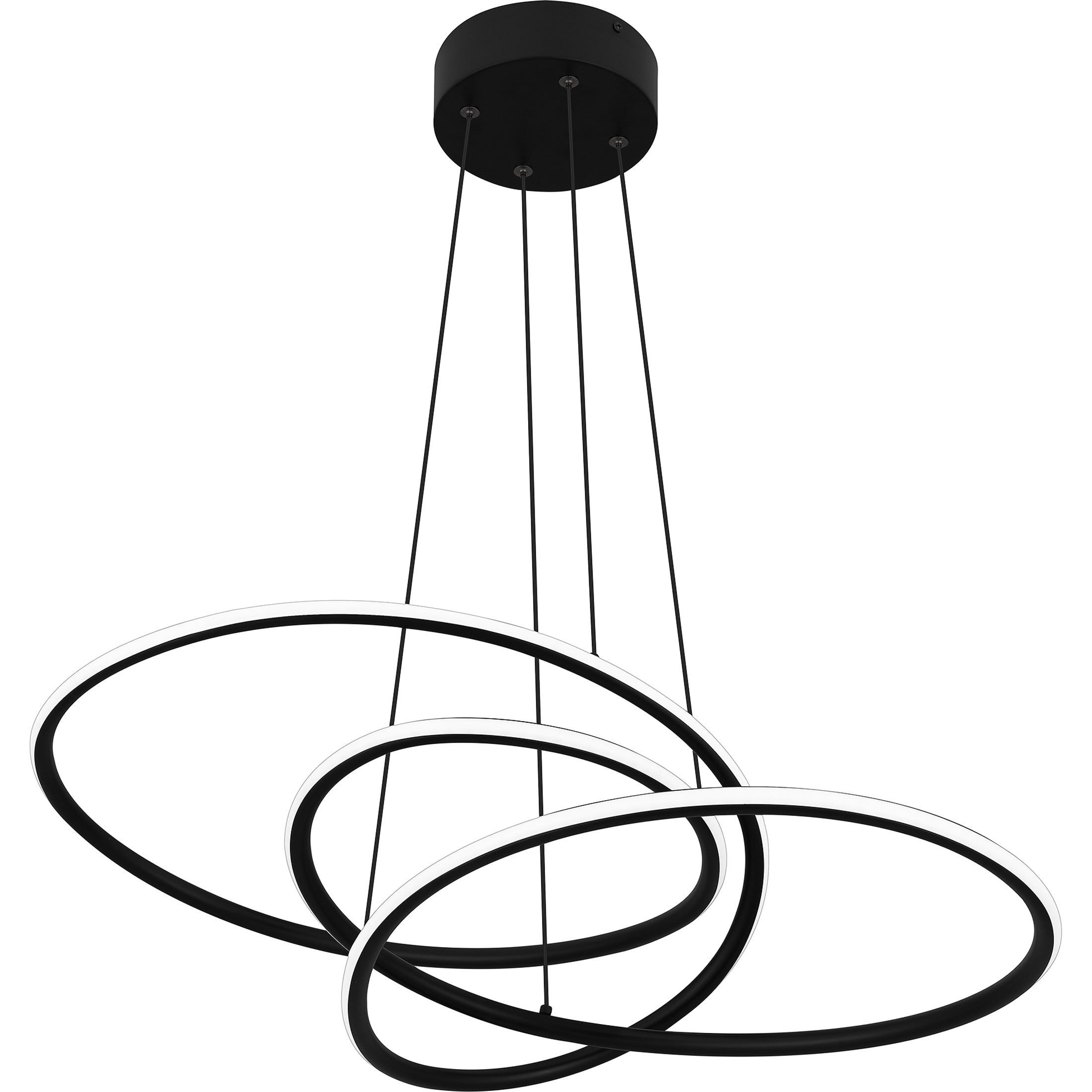 Quoizel Ovard LED závěsné svítidlo černé moderní