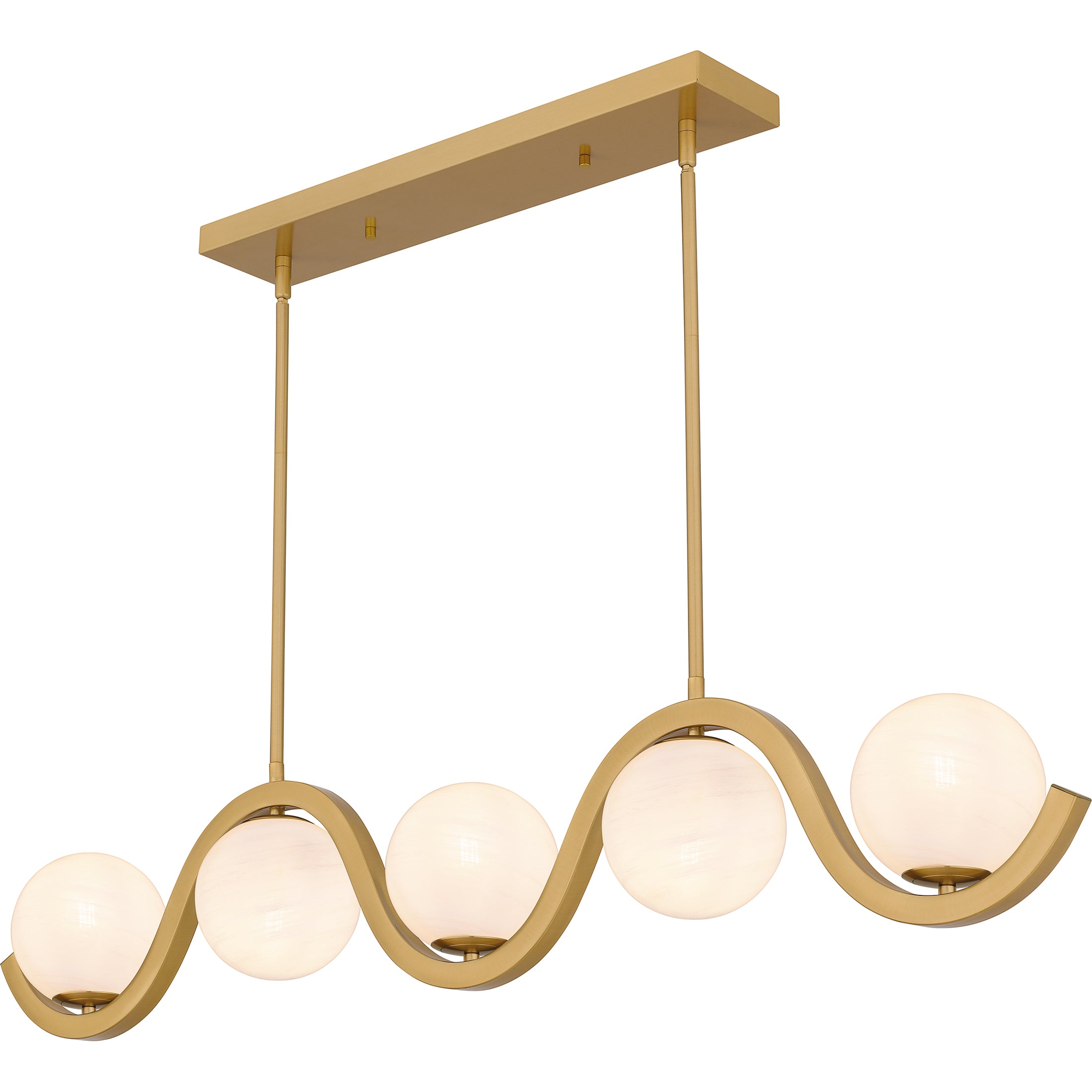 Quoizel Spherical Island Light lustr brushed nickel