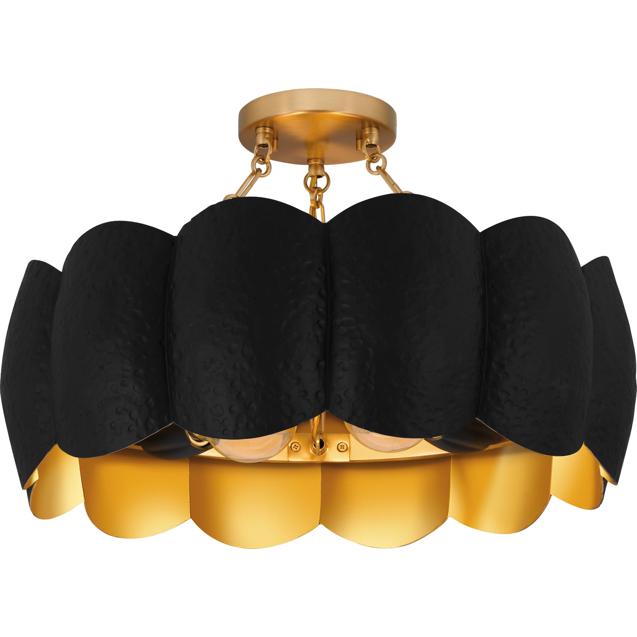 Quoizel Santana Semi-Flush stropní svítidlo černé