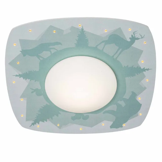 Elobra Scandi Wald LED stropní svítidlo mint