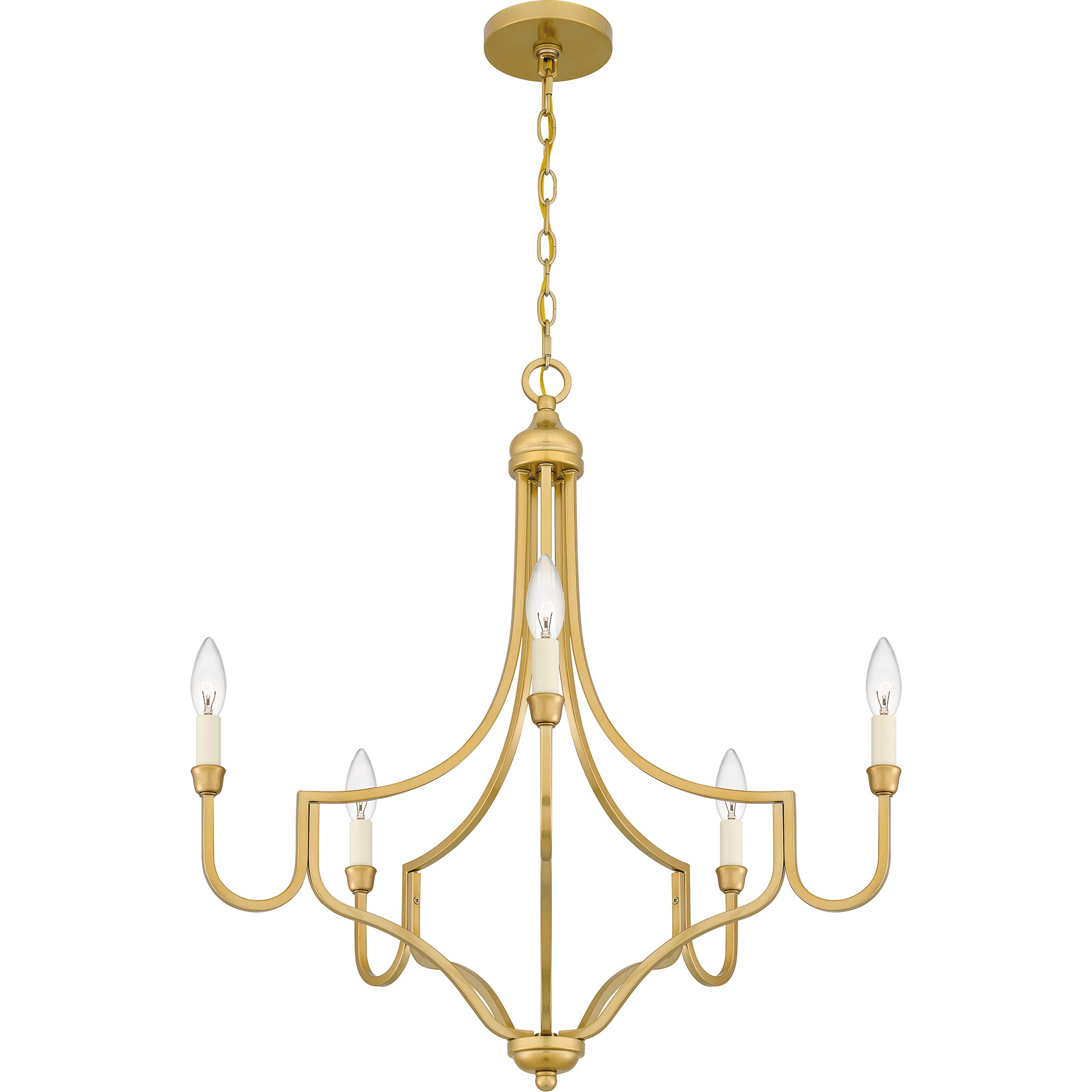 Quoizel Mabel Chandelier lustr světle zlatá