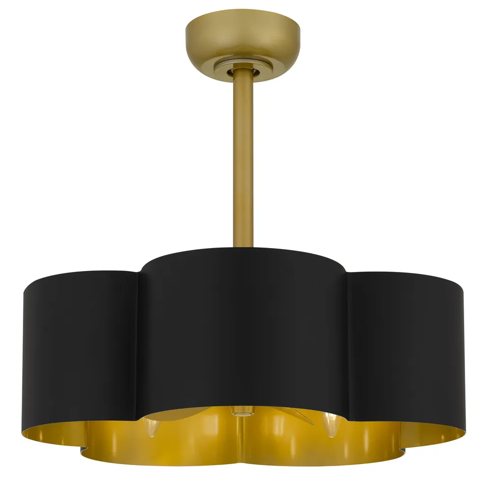 Quoizel Balsam stropní ventilátor matte black