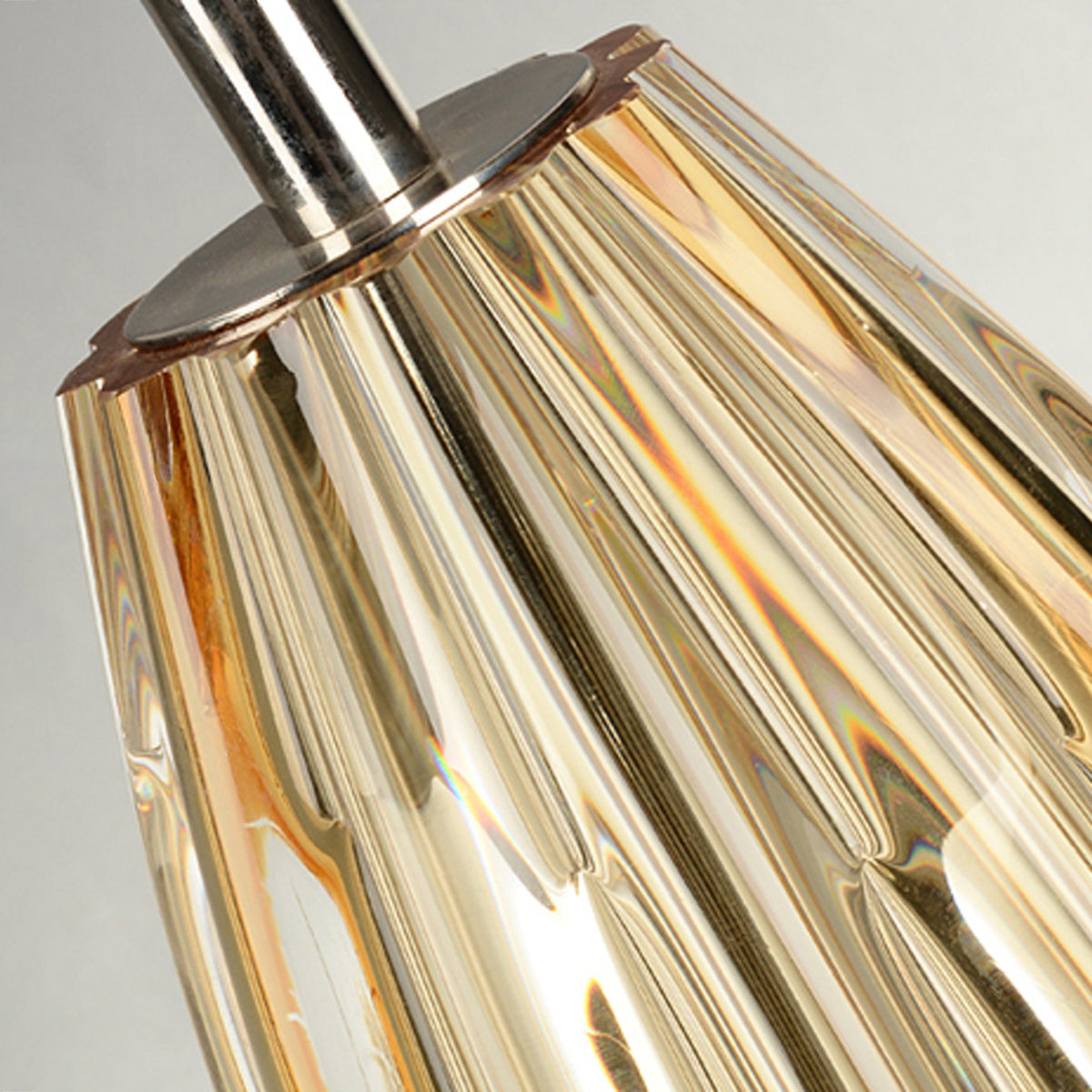 Gilded Nola Cognac stolní lampa křišťálová