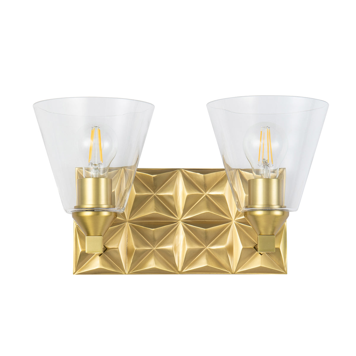 Gilded Nola Alpha 2 Light koupelnové svítídlo mosaz