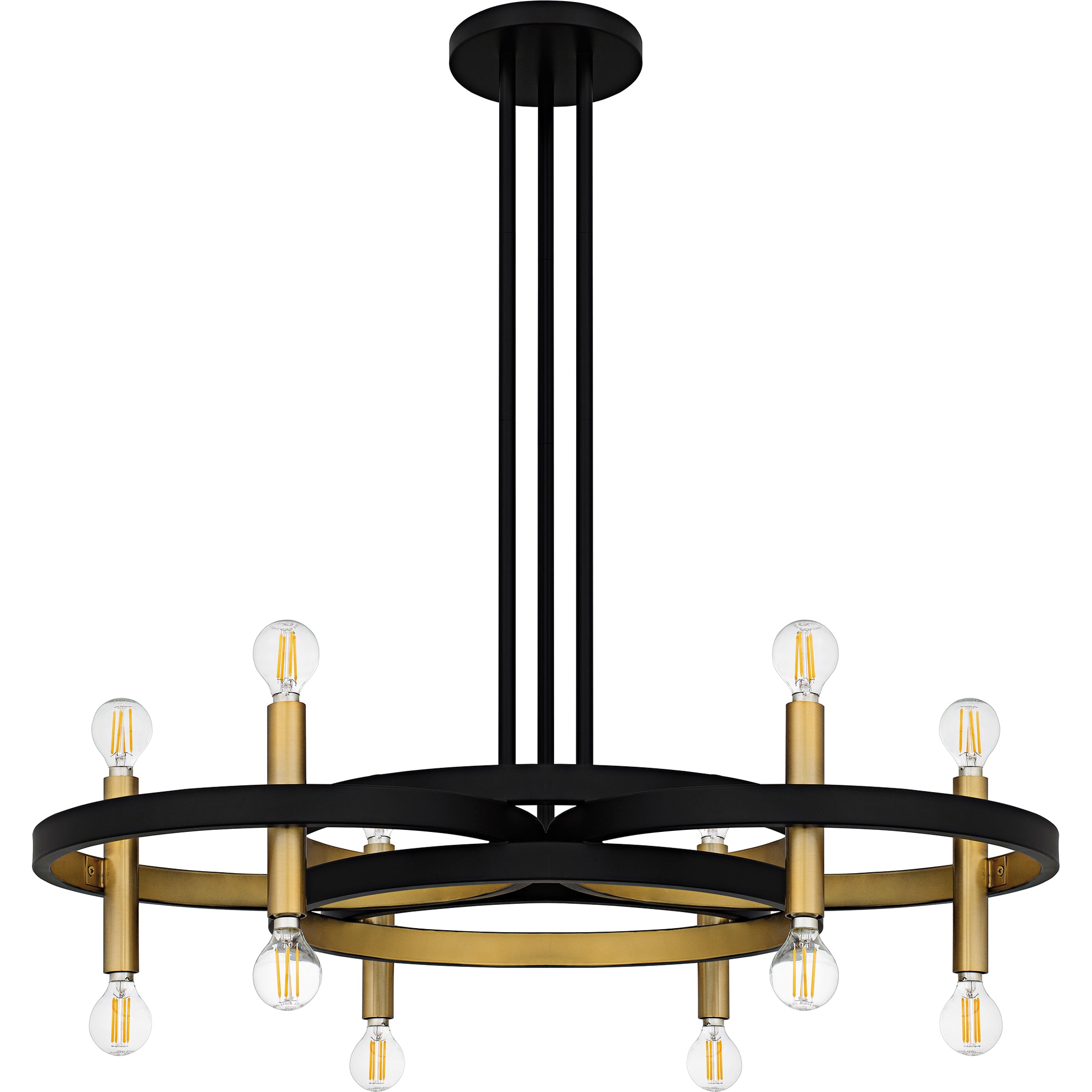 Quoizel Winsland Chandelier lustr 16světelný černý